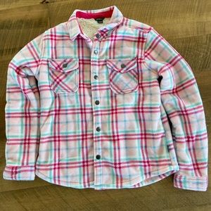 Eddie Bauer Girls' Sherpa Lined Shirt Jacket